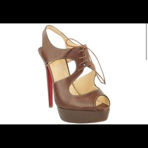 Christian Louboutin Serena Leather Lace-up Sandal